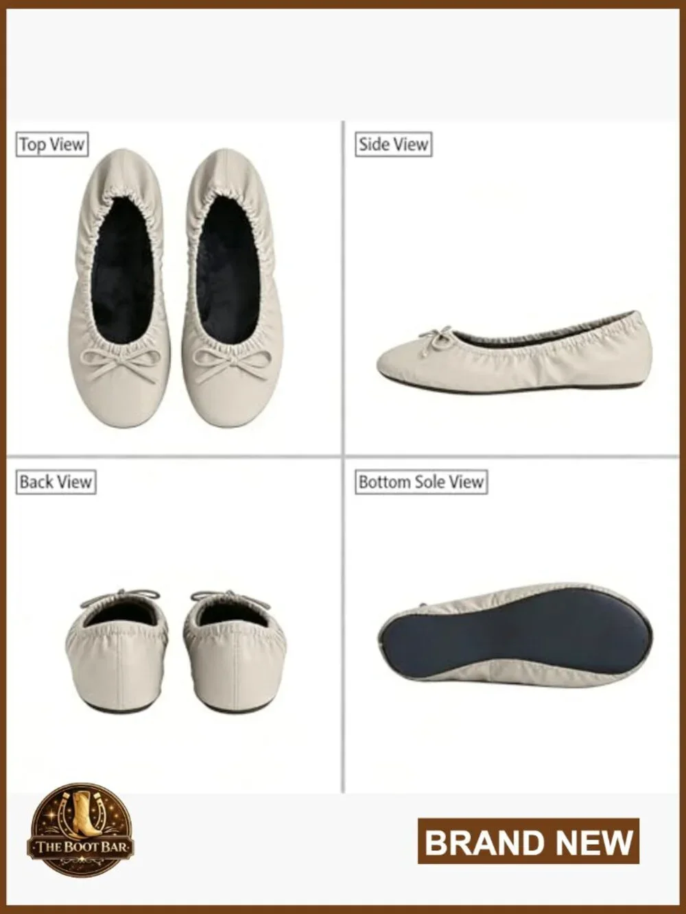 Foldable Ballet Flats – Portable Travel Shoes for Wedding & Purse